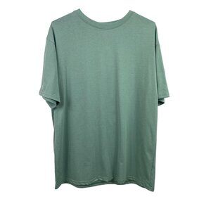 CSDAJIO Womens Size Medium Green Short Sleeve Graphic T -Shirt Love Your Self